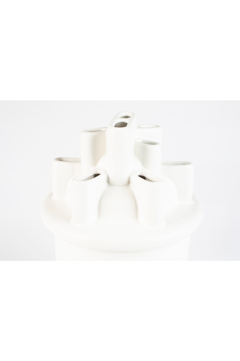 White Ceramic Modern Vase | Zuiver Bassin | Woodfurniture.com