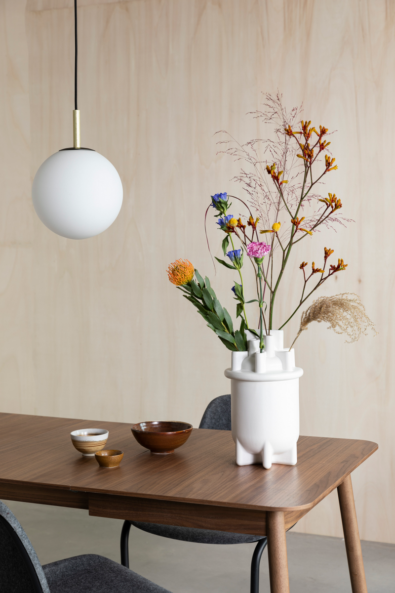 White Ceramic Modern Vase | Zuiver Bassin | Woodfurniture.com