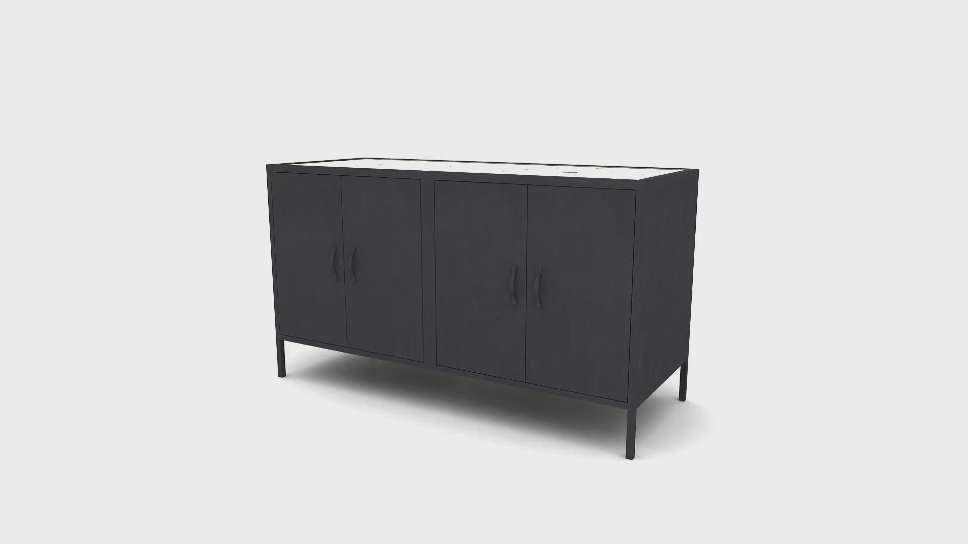 Industrial Metal Vanity Unit | Tikamoon Lizzie | Woodfurniture.com