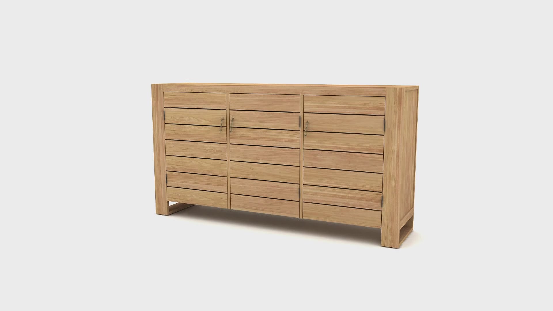 Solid Teak Sideboard | Tikamoon Minimalys | Woodfurniture.com