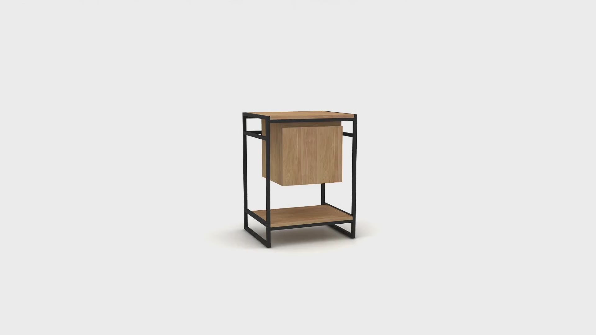 Metal Framed Teak Vanity Unit | Tikamoon Michal | Woodfurniture.com