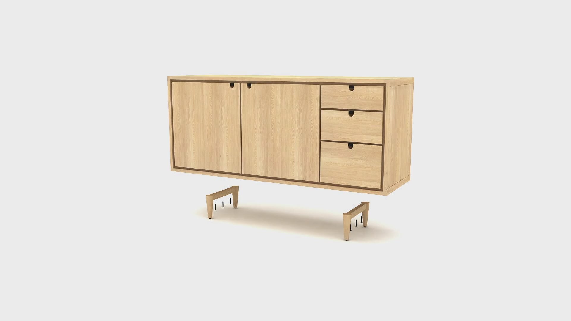 Oak Contemporary Sideboard | Tikamoon Jonàk | Oroatrade.com