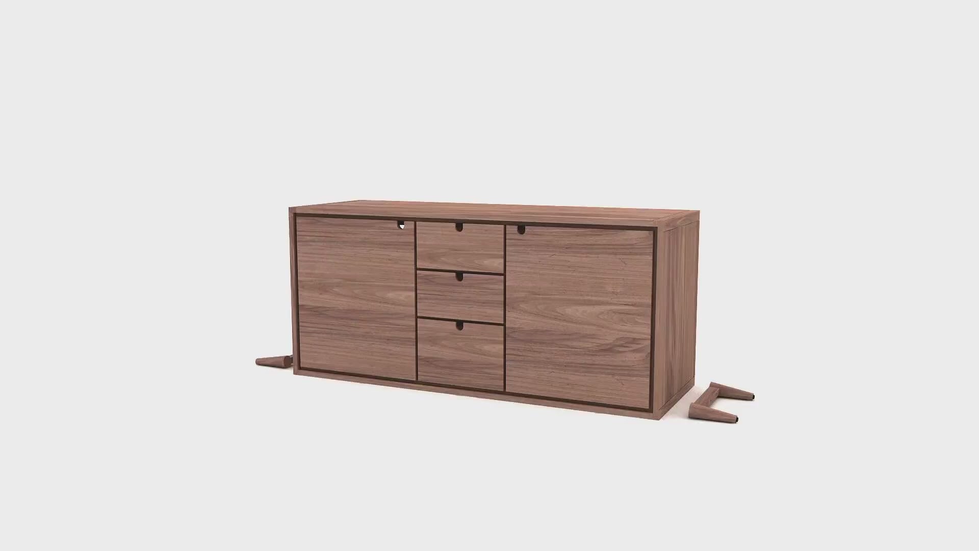 Oak Contemporary Sideboard | Tikamoon Jonàk