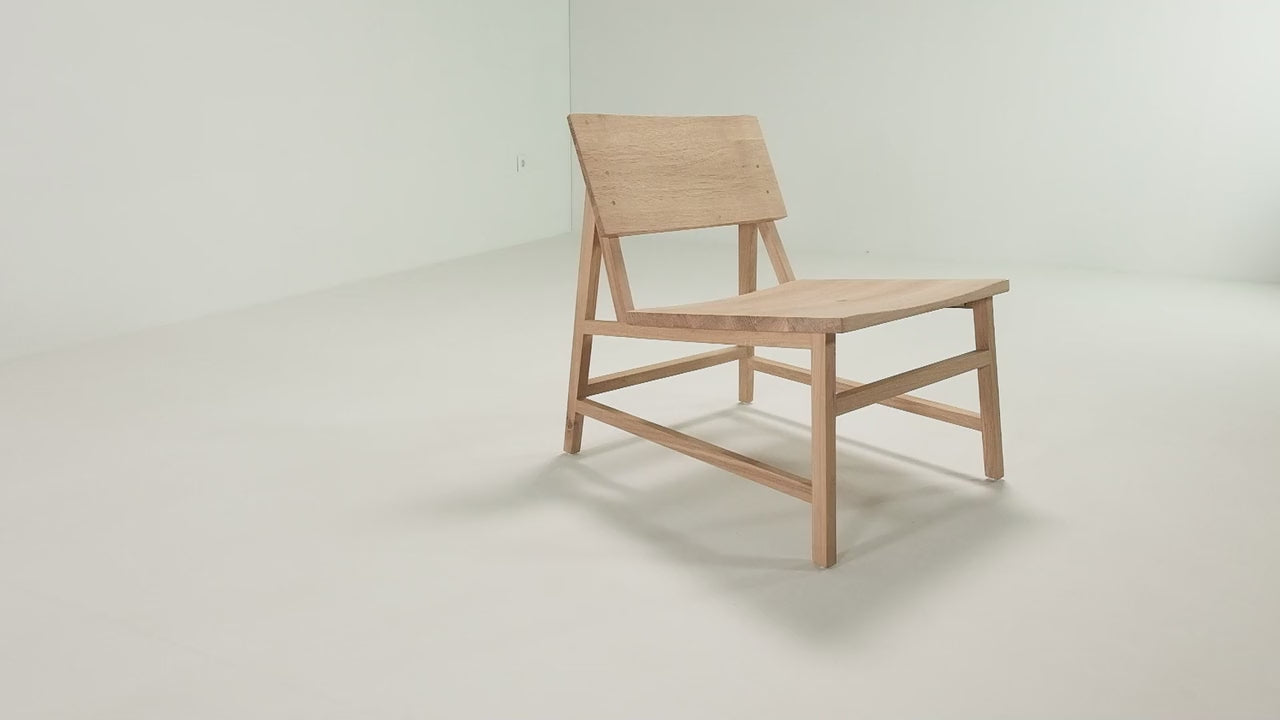 Oiled Oak Lounge Chair | Ethnicraft N3 | Woodfurniture.com