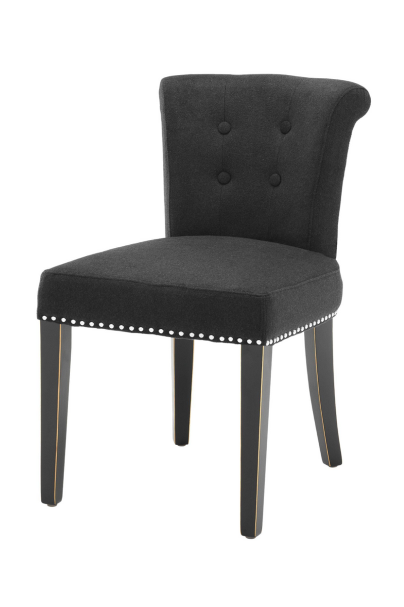 Black Cashmere Dining Chair | Eichholtz Key Largo | Woodfurniture.com