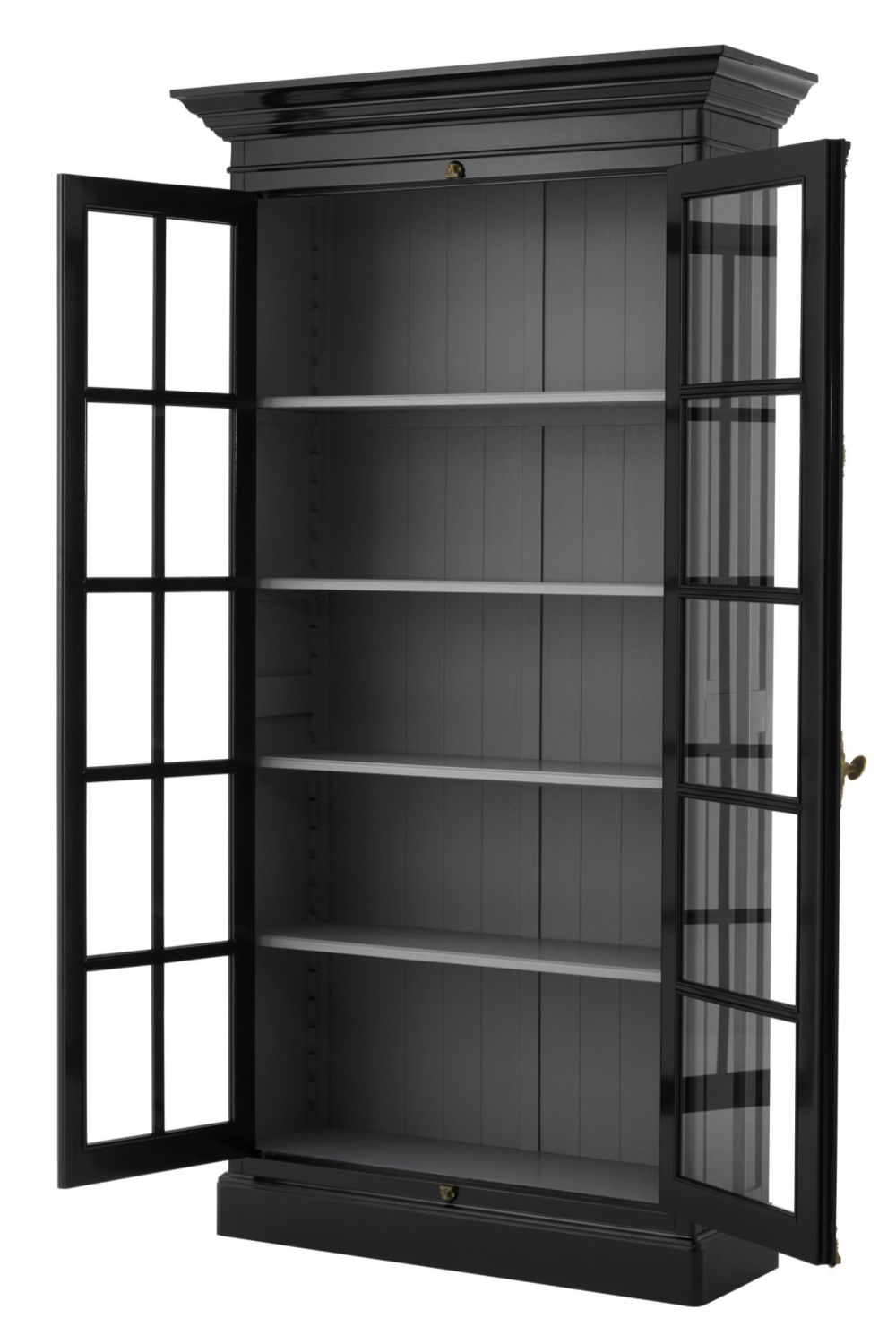 Black 2-door Glass Cabinet | Eichholtz Cote Sud | Woodfurniture.com