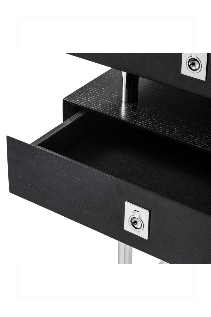 Black Wood Side Table | Eichholtz Bedini | Woodfurniture.com