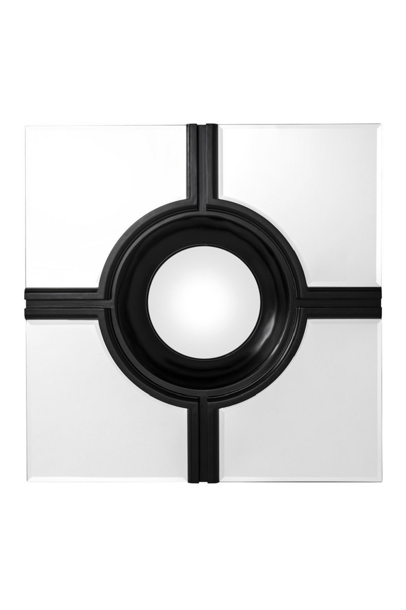 Black Grid Inlay Mirror | Eichholtz Jagger | Woodfurniture.com
