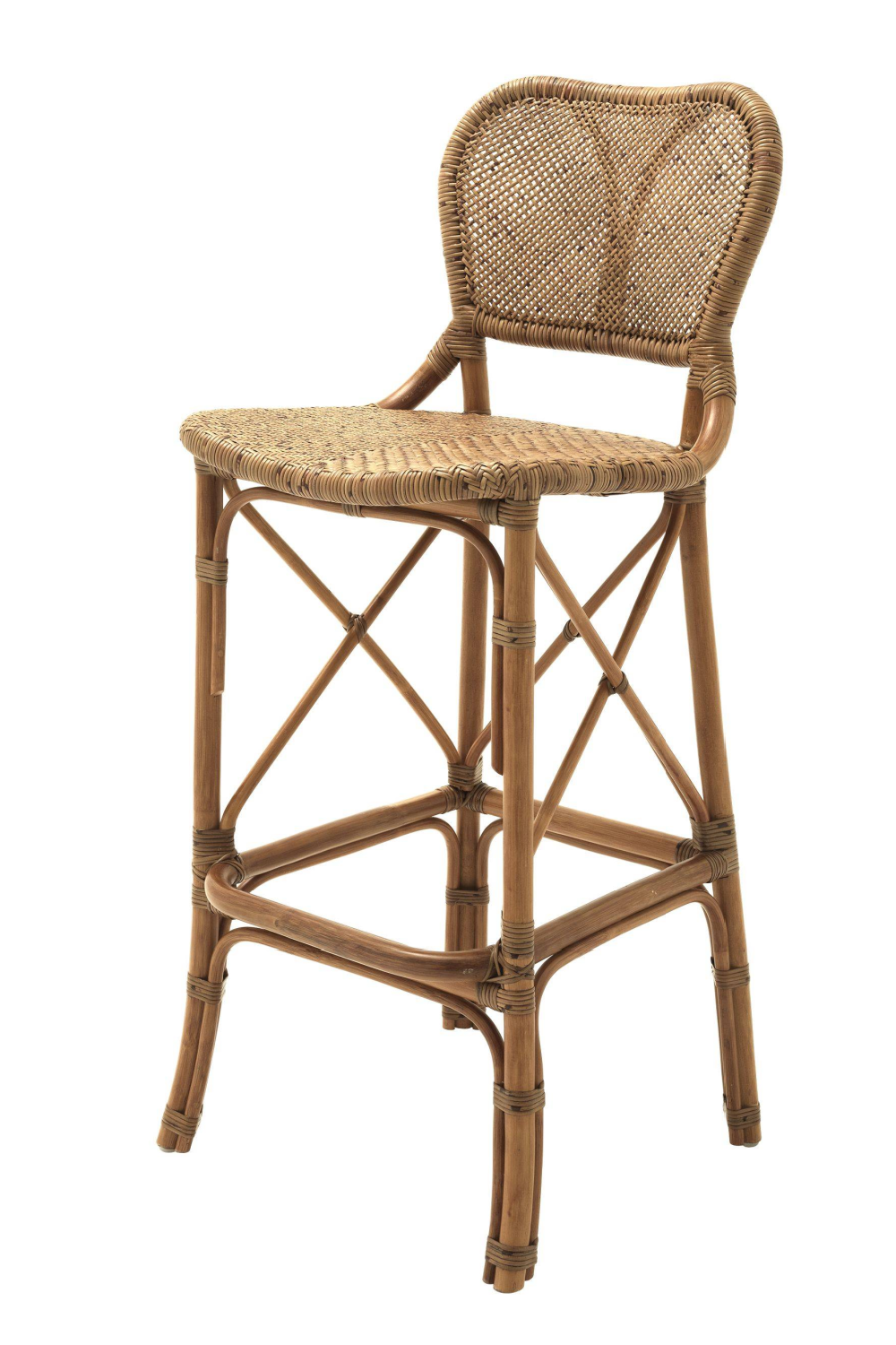 Honey Rattan Bar Stool | Eichholtz Colony | Woodfurniture.com