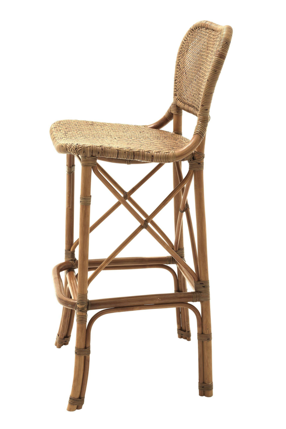 Honey Rattan Bar Stool | Eichholtz Colony | Woodfurniture.com