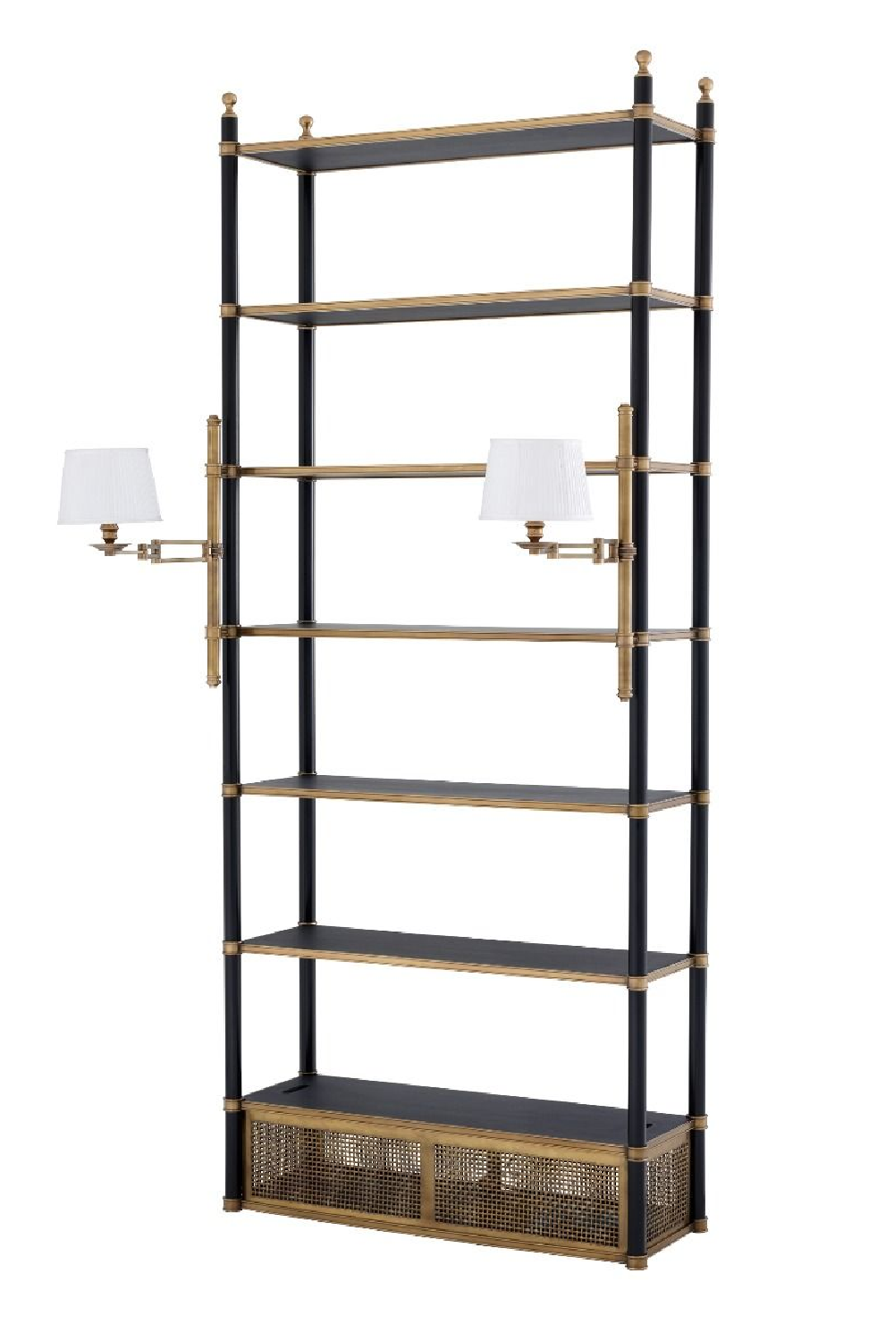 Brass Display Cabinet With Lights | Eichholtz Sterling | Woodfurniture.com