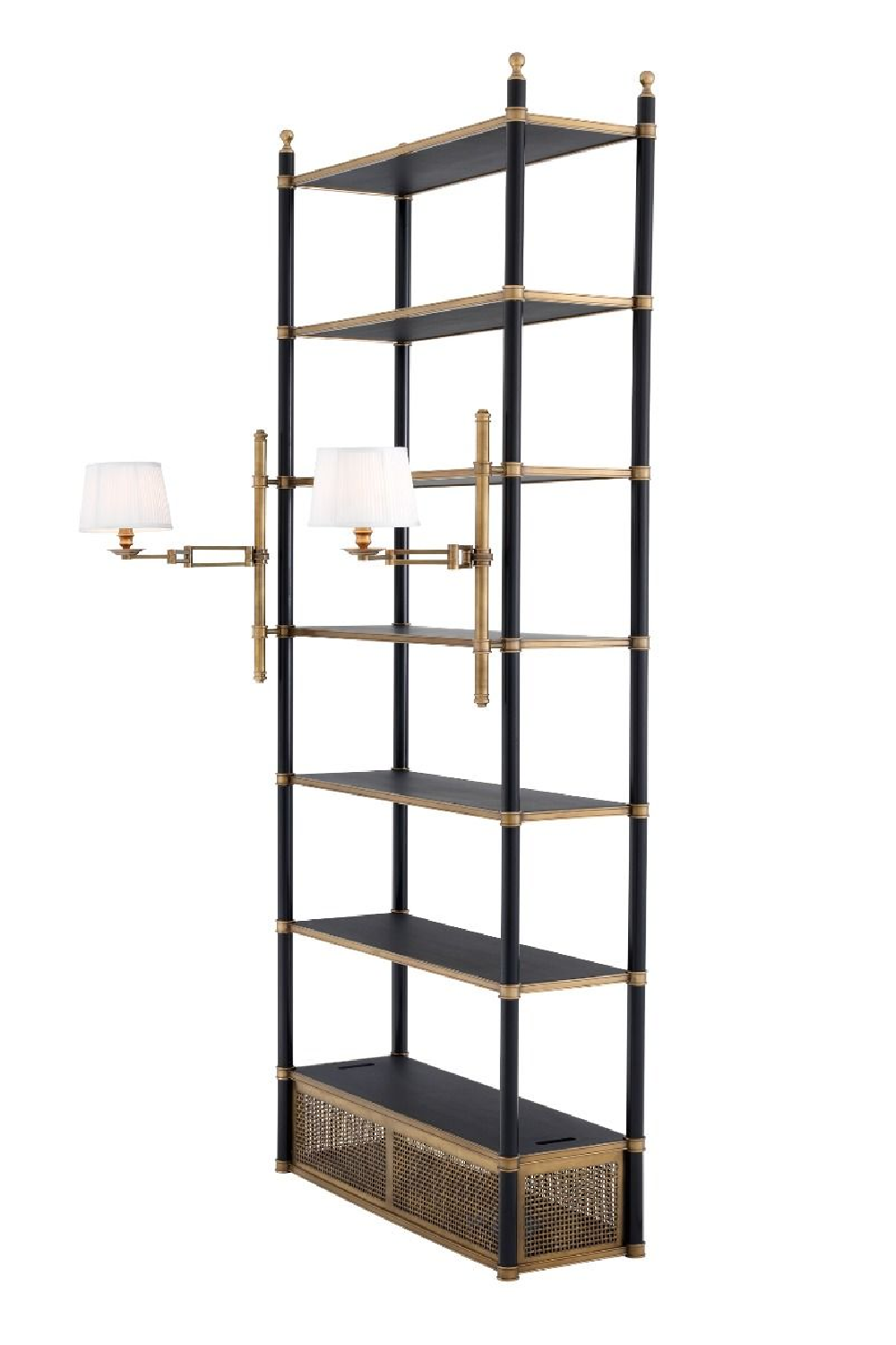 Brass Display Cabinet With Lights | Eichholtz Sterling | Woodfurniture.com