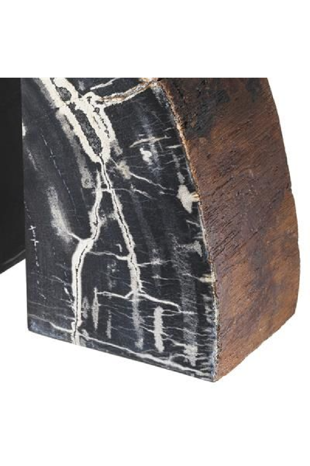 Petrified Wood Bookends | Eichholtz Opia | Woodfurniture.com