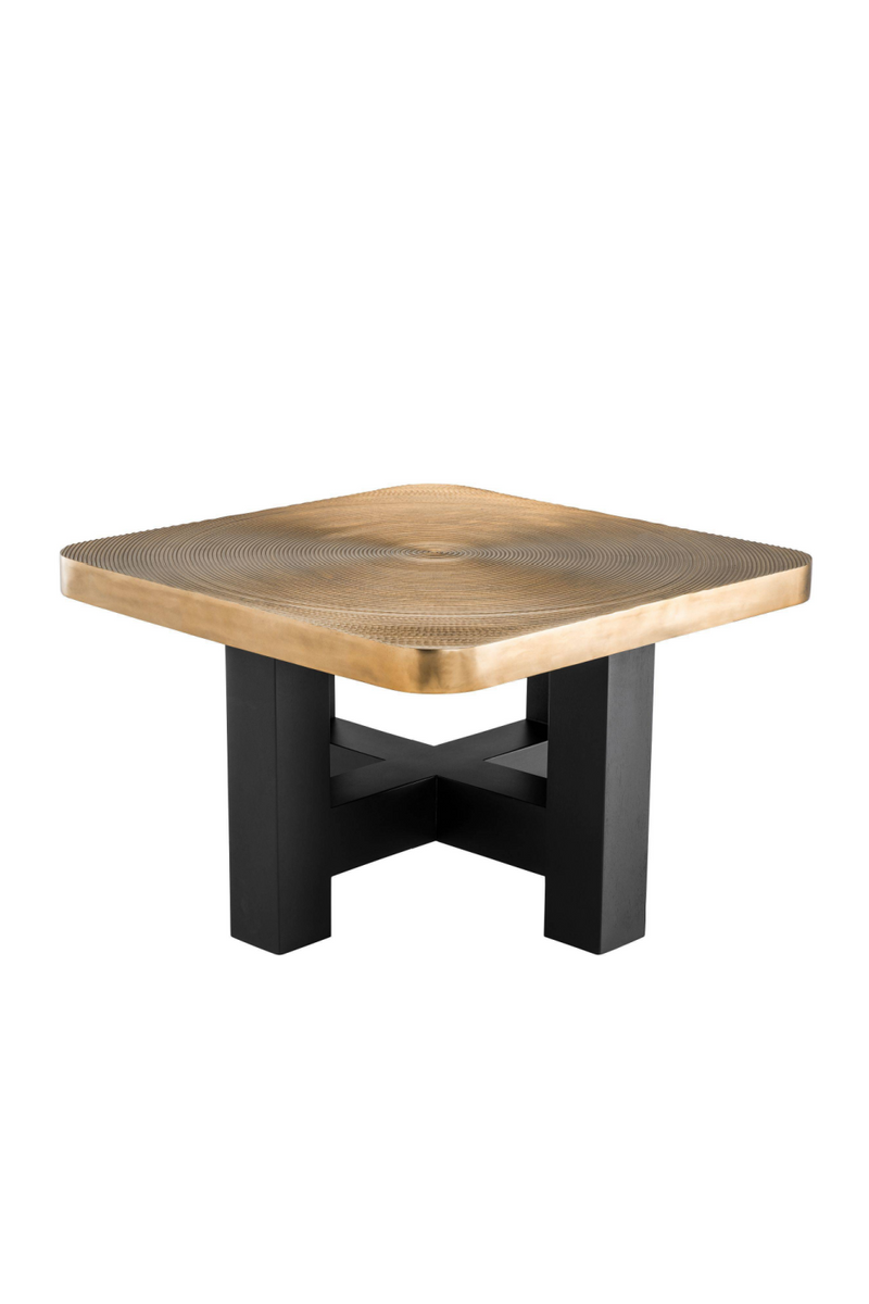 Ribbed Brass Coffee Table | Eichholtz Agoura | Woodfurniture.com