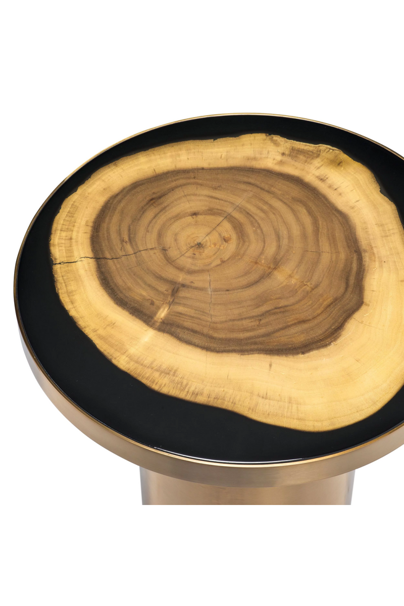 Golden Petrified Side Table | Eichholtz Concord | Woodfurniture.com