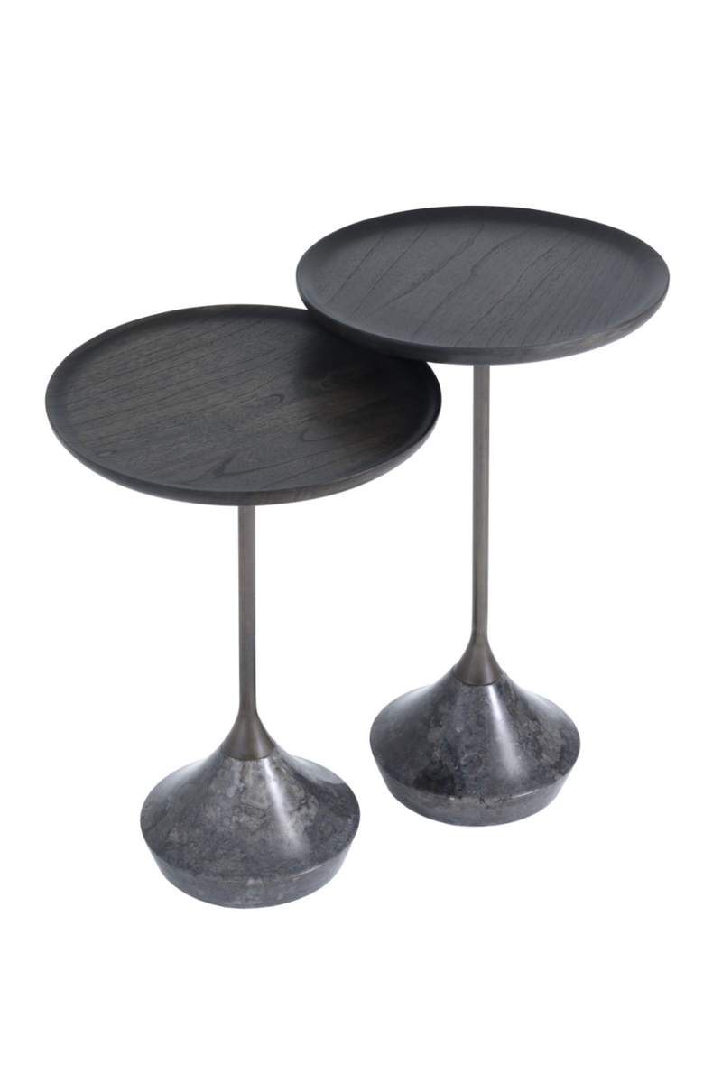 Gray Marble Side Table | Eichholtz Puglia | Woodfurniture.com
