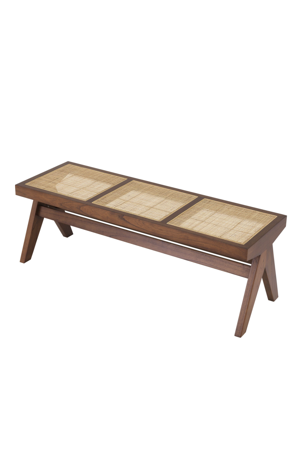 Brown Rattan Bench | Eichholtz Arnaud | Woodfurniture.com