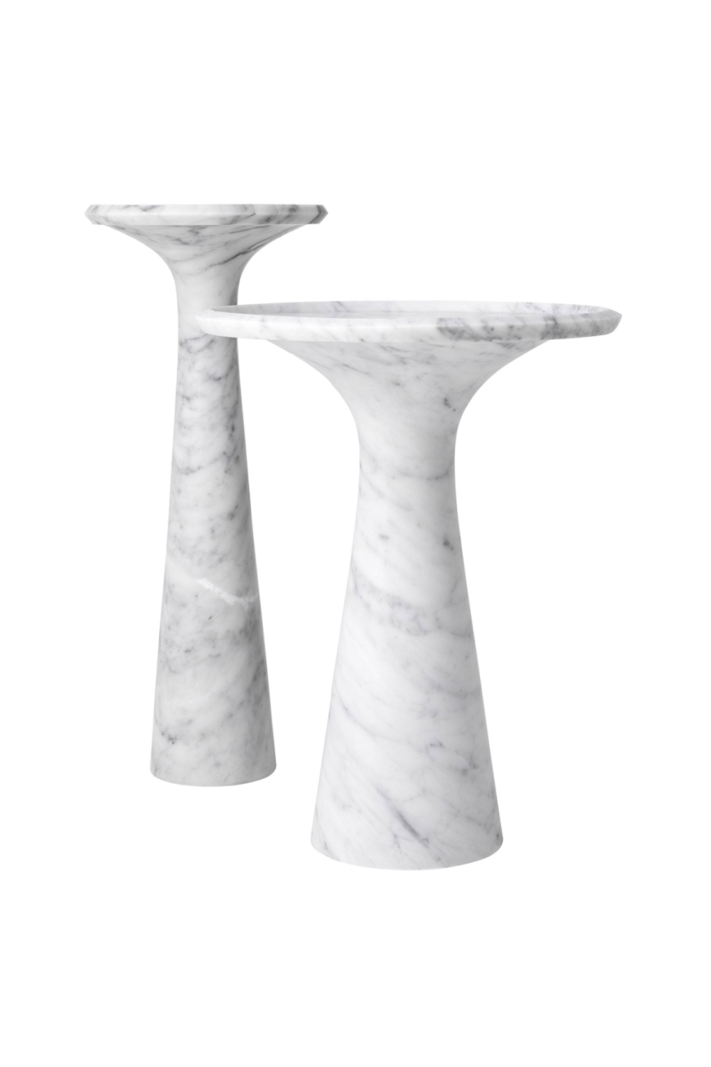 White Marble Side Table | Eichholtz Pompano | Woodfurniture.com