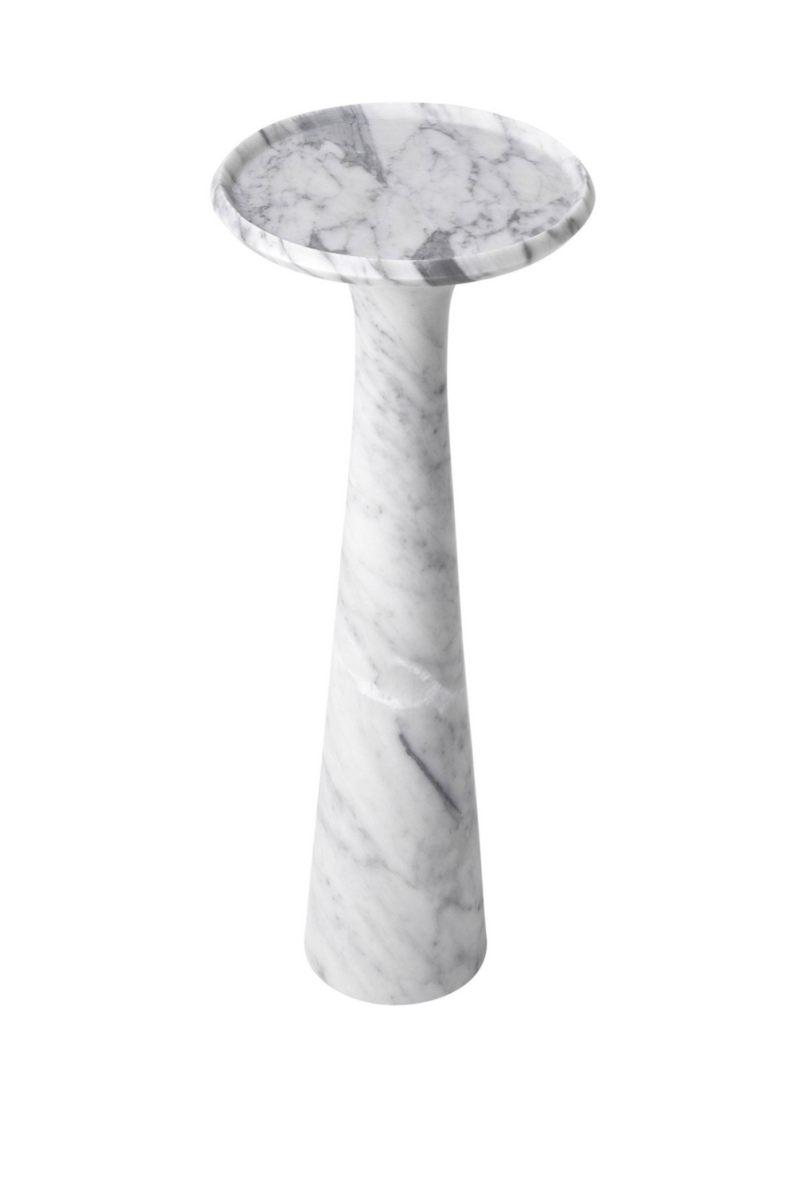 White Marble Side Table | Eichholtz Pompano | Woodfurniture.com