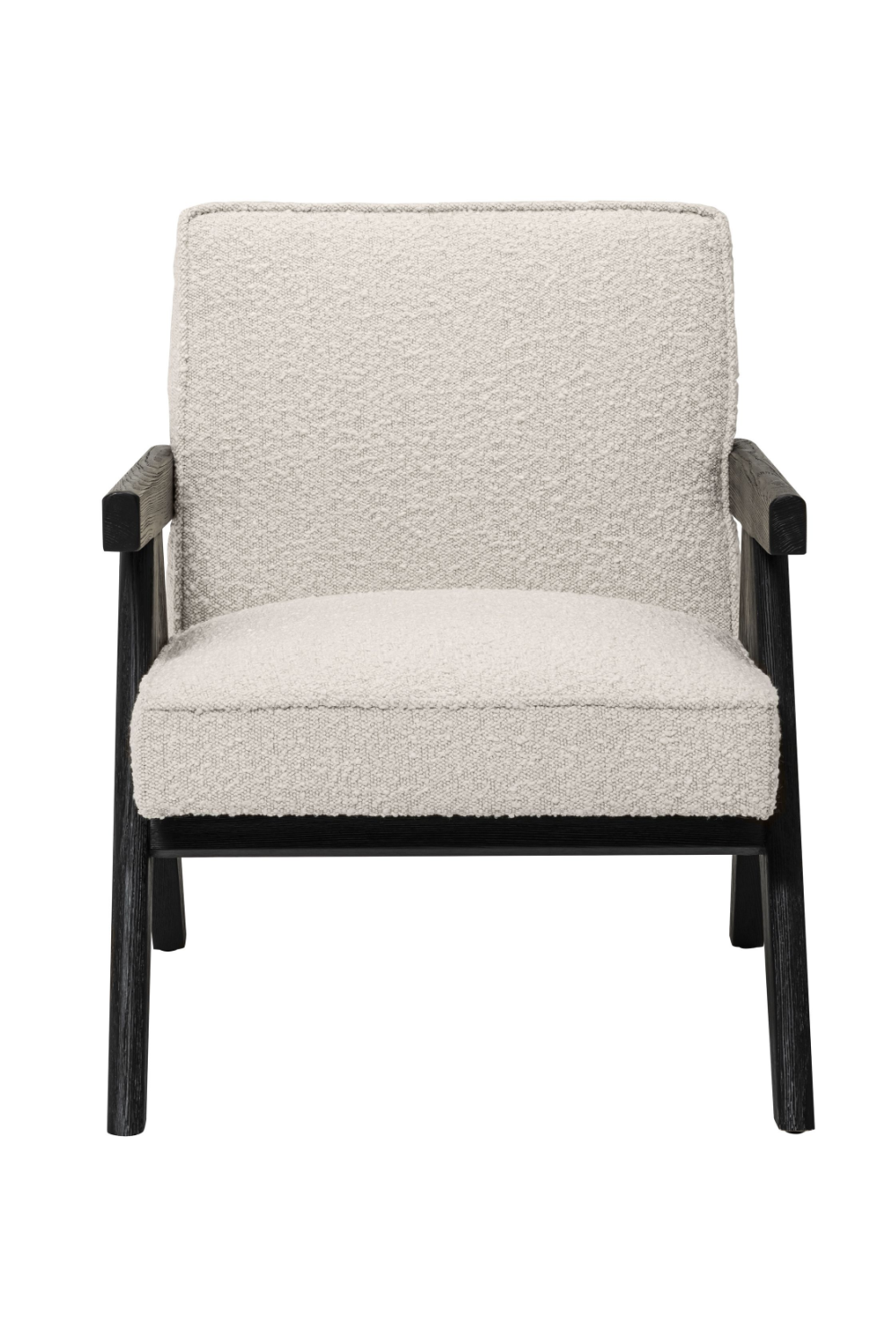 Bouclé Wooden Framed Lounge Chair | Eichholtz Greta | Woodfurniture.com