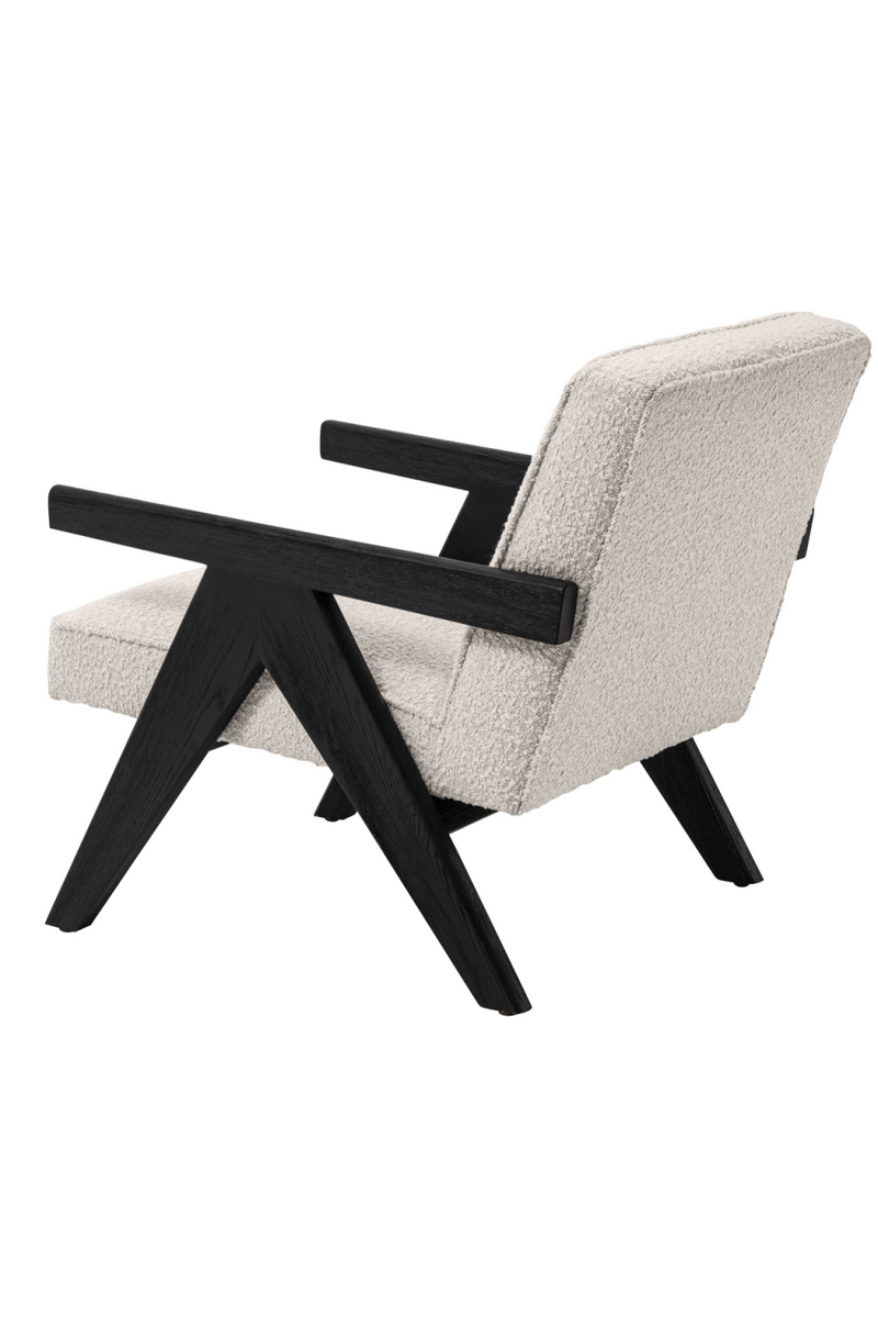 Bouclé Wooden Framed Lounge Chair | Eichholtz Greta | Woodfurniture.com