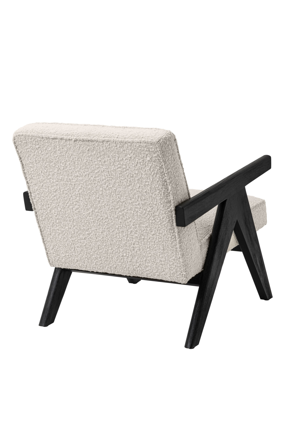 Bouclé Wooden Framed Lounge Chair | Eichholtz Greta | Woodfurniture.com