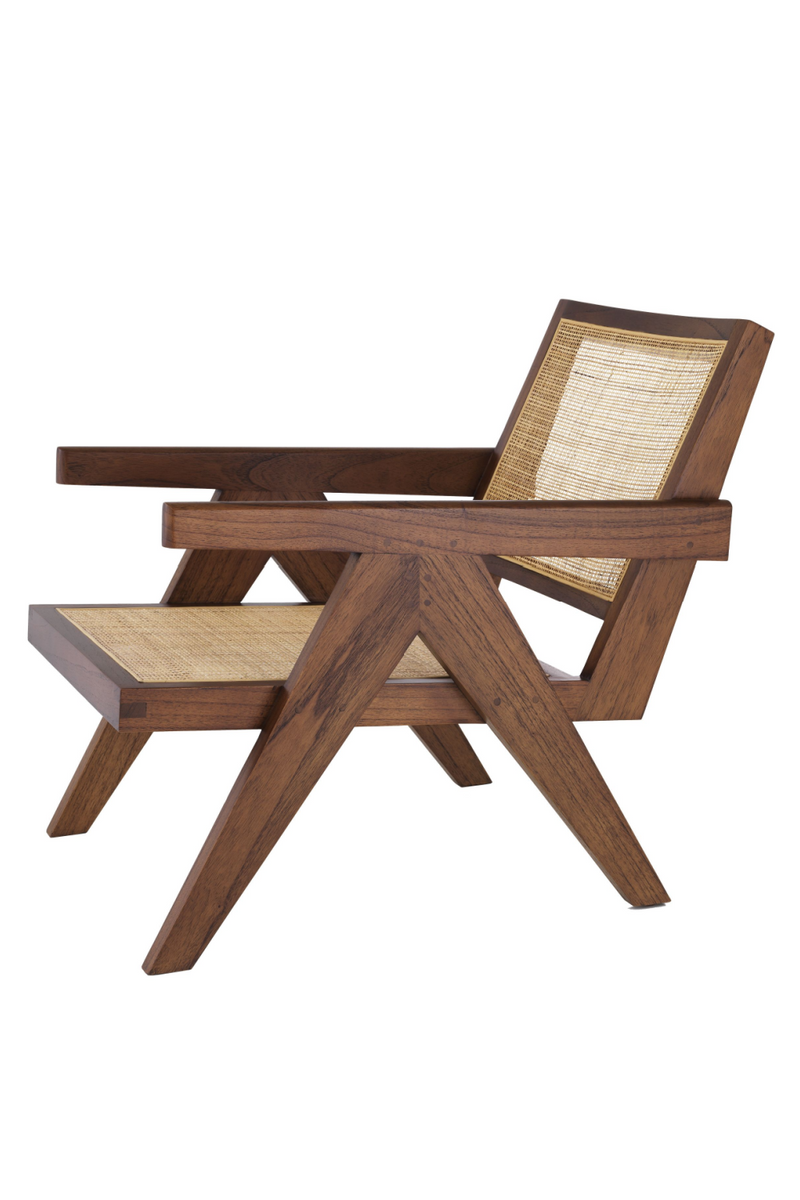 Brown Rattan Lounge Armchair | Eichholtz Aristide | Woodfurniture.com