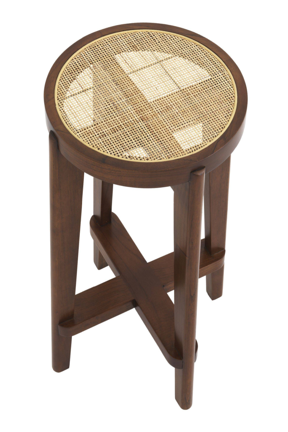 Brown Rattan Counter Stool | Eichholtz Dareau | Woodfurniture.com