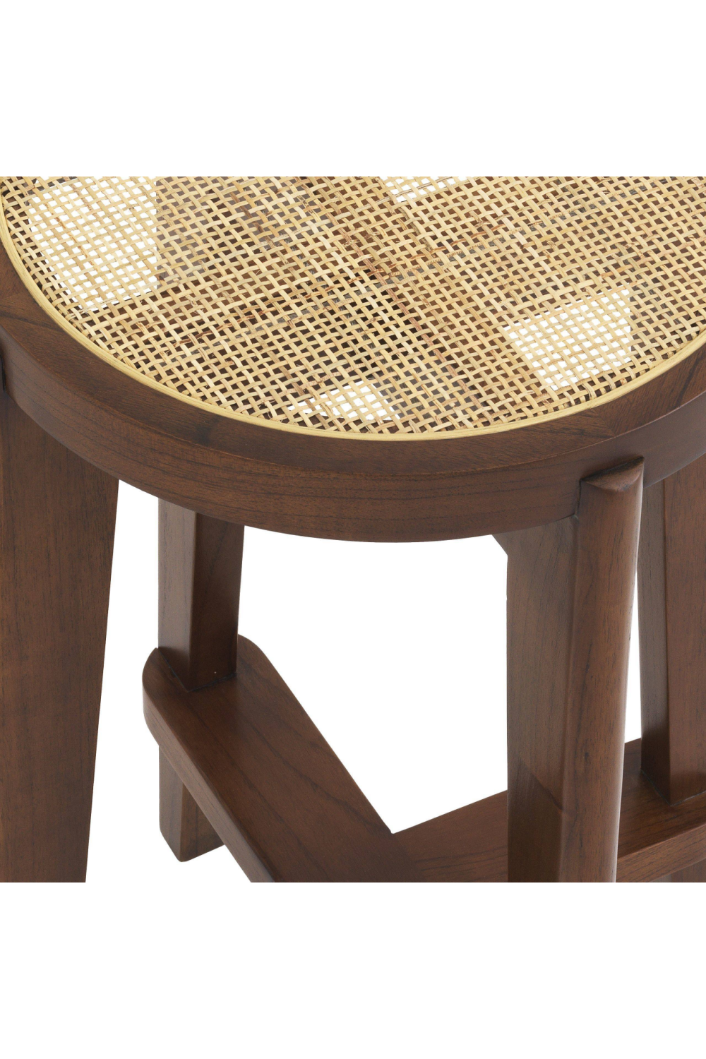 Brown Rattan Counter Stool | Eichholtz Dareau | Woodfurniture.com