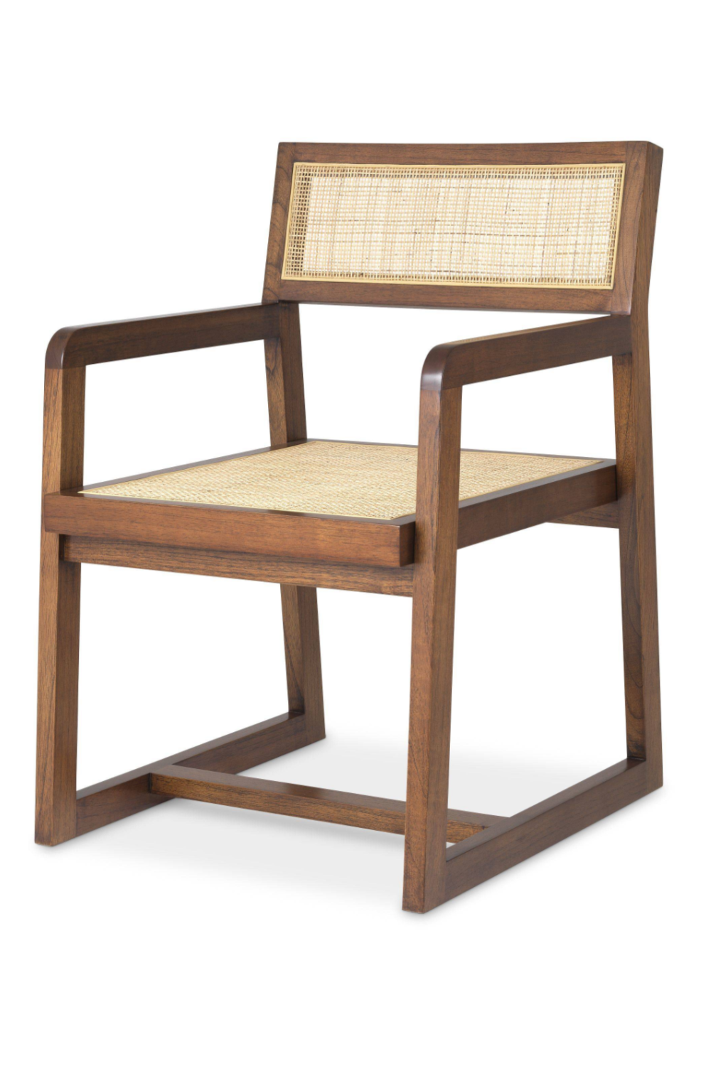 Brown Rattan Dining Armchair | Eichholtz Dinant | Woodfurniture.com