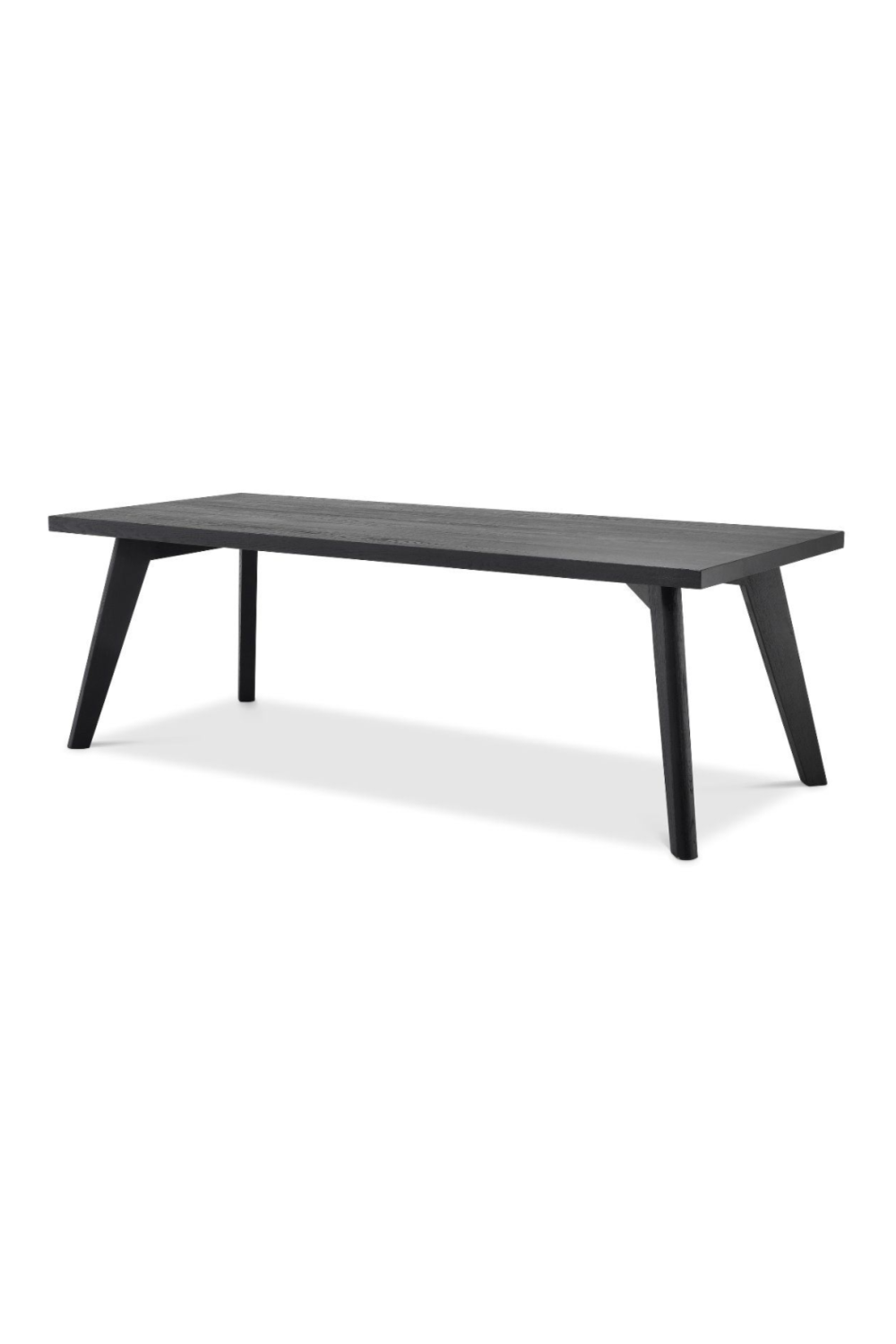 Rectangular Black Oak Dining Table | Eichholtz Biot | Woodfurniture.com