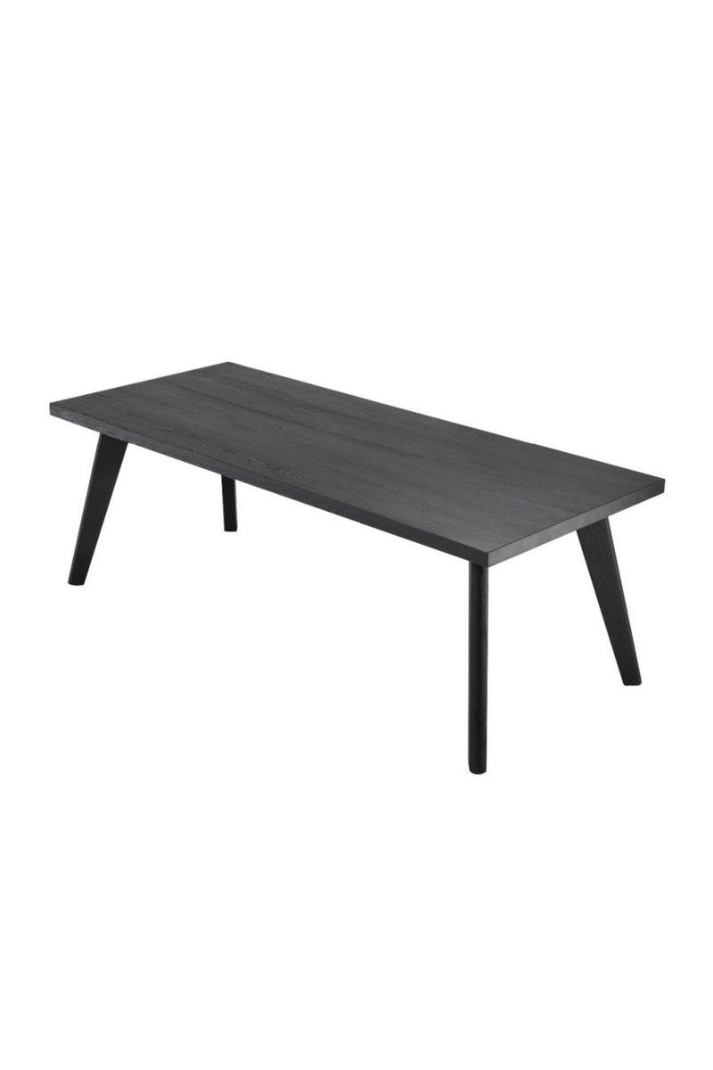 Rectangular Black Oak Dining Table | Eichholtz Biot | Woodfurniture.com