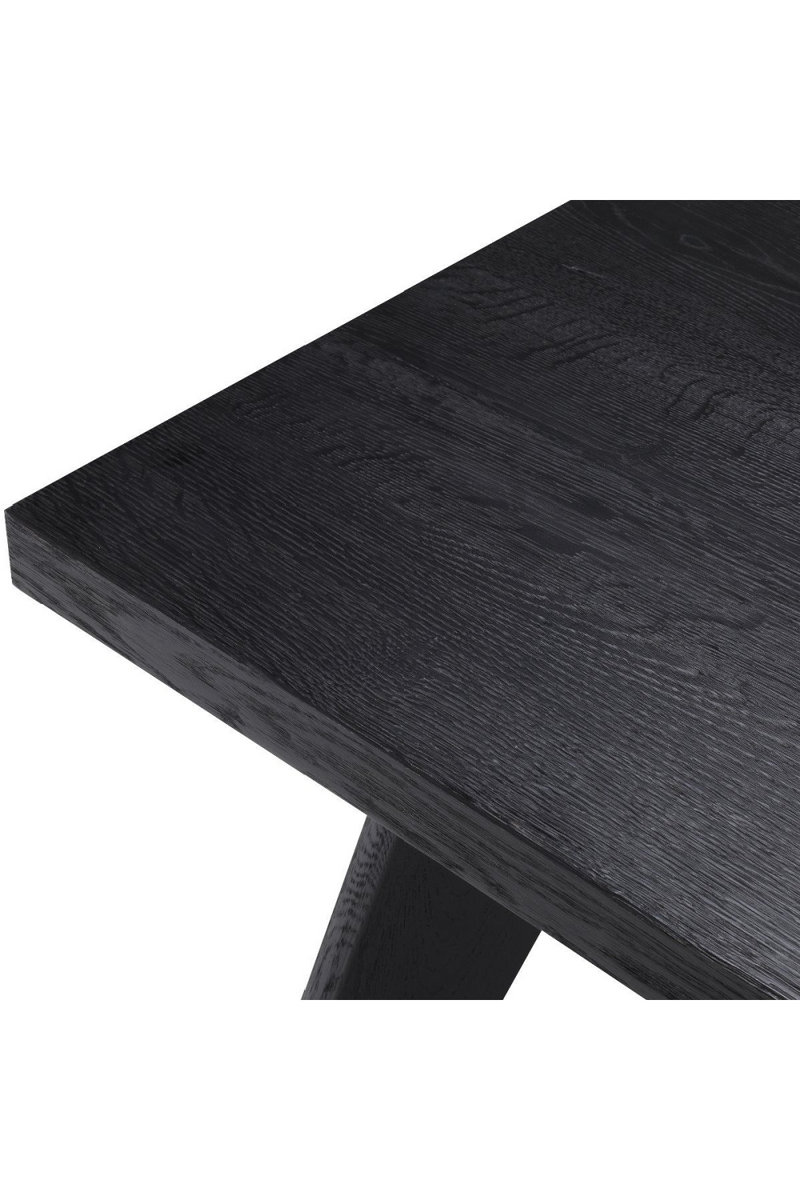 Rectangular Black Oak Dining Table | Eichholtz Biot | Woodfurniture.com