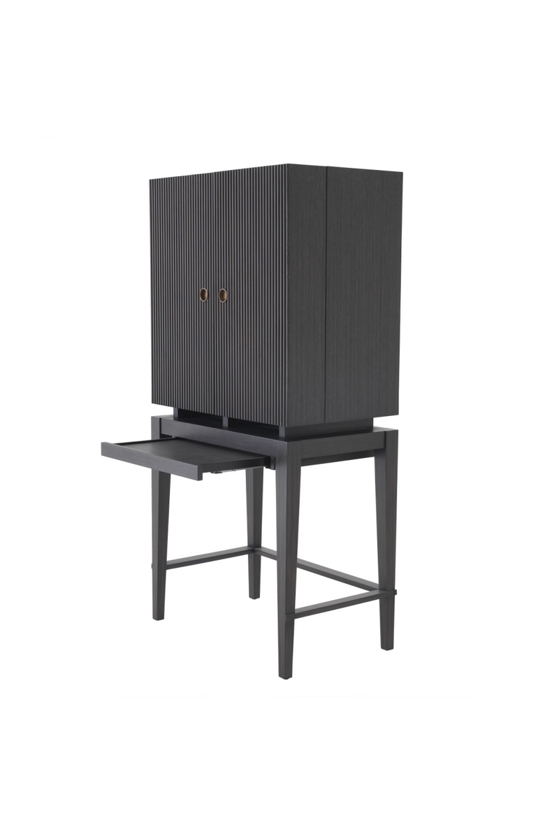 Charcoal Oak Storage Cabinet | Eichholtz Dimitros | Wood Furniture
