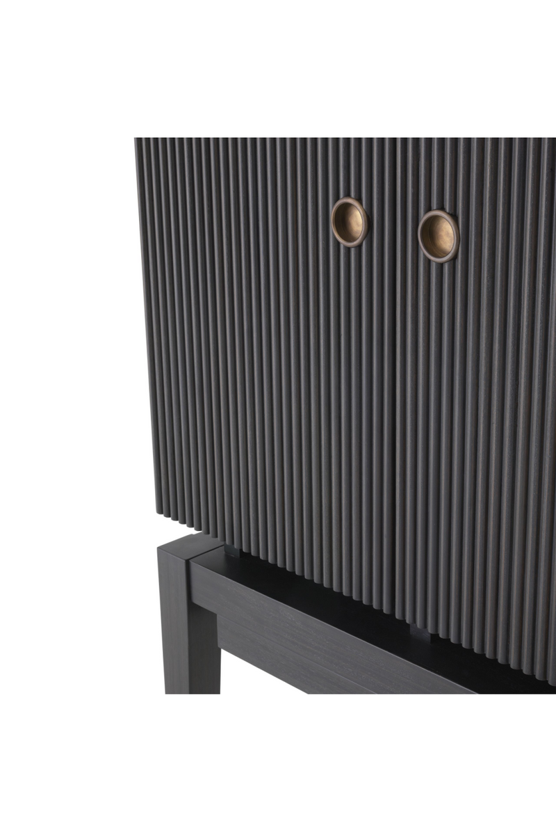 Charcoal Oak Storage Cabinet | Eichholtz Dimitros | Wood Furniture