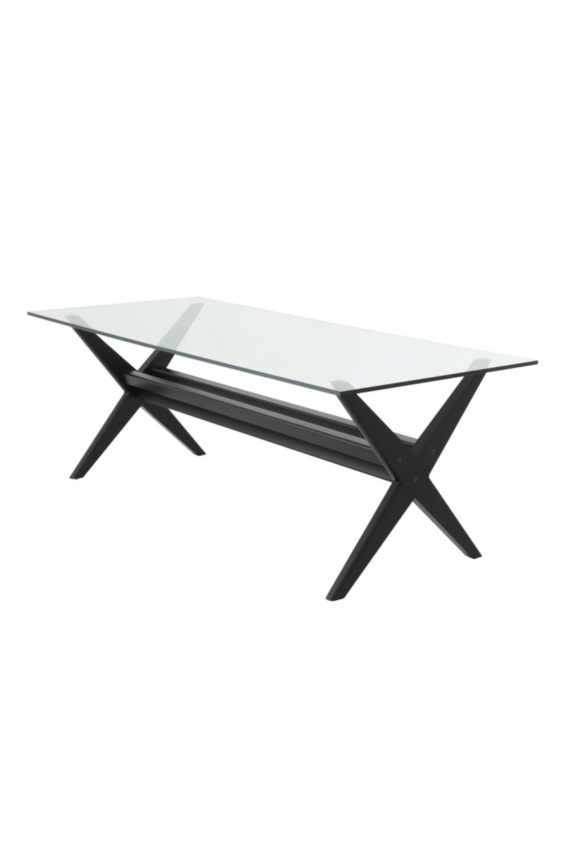 Black X-Shaped Legs Dining Table | Eichholtz Maynor | Woodfurniture.com