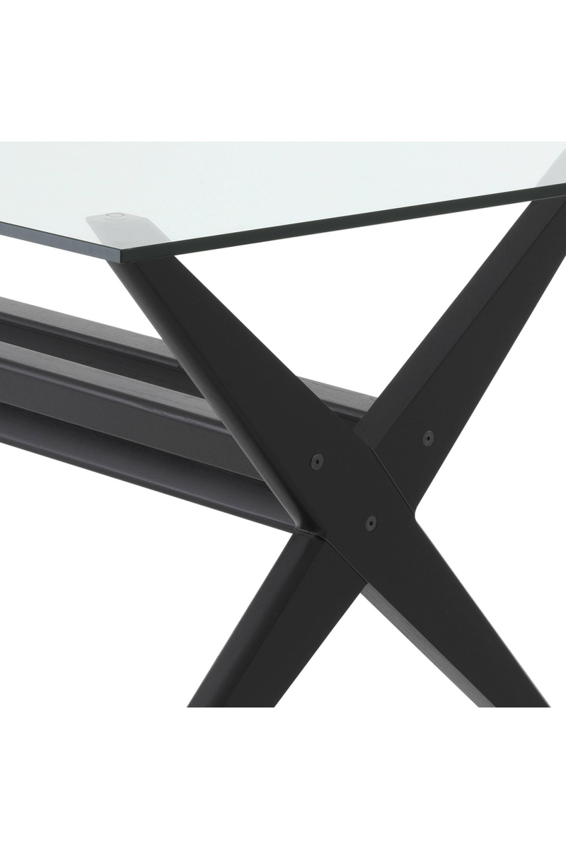 Black X-Shaped Legs Dining Table | Eichholtz Maynor | Woodfurniture.com
