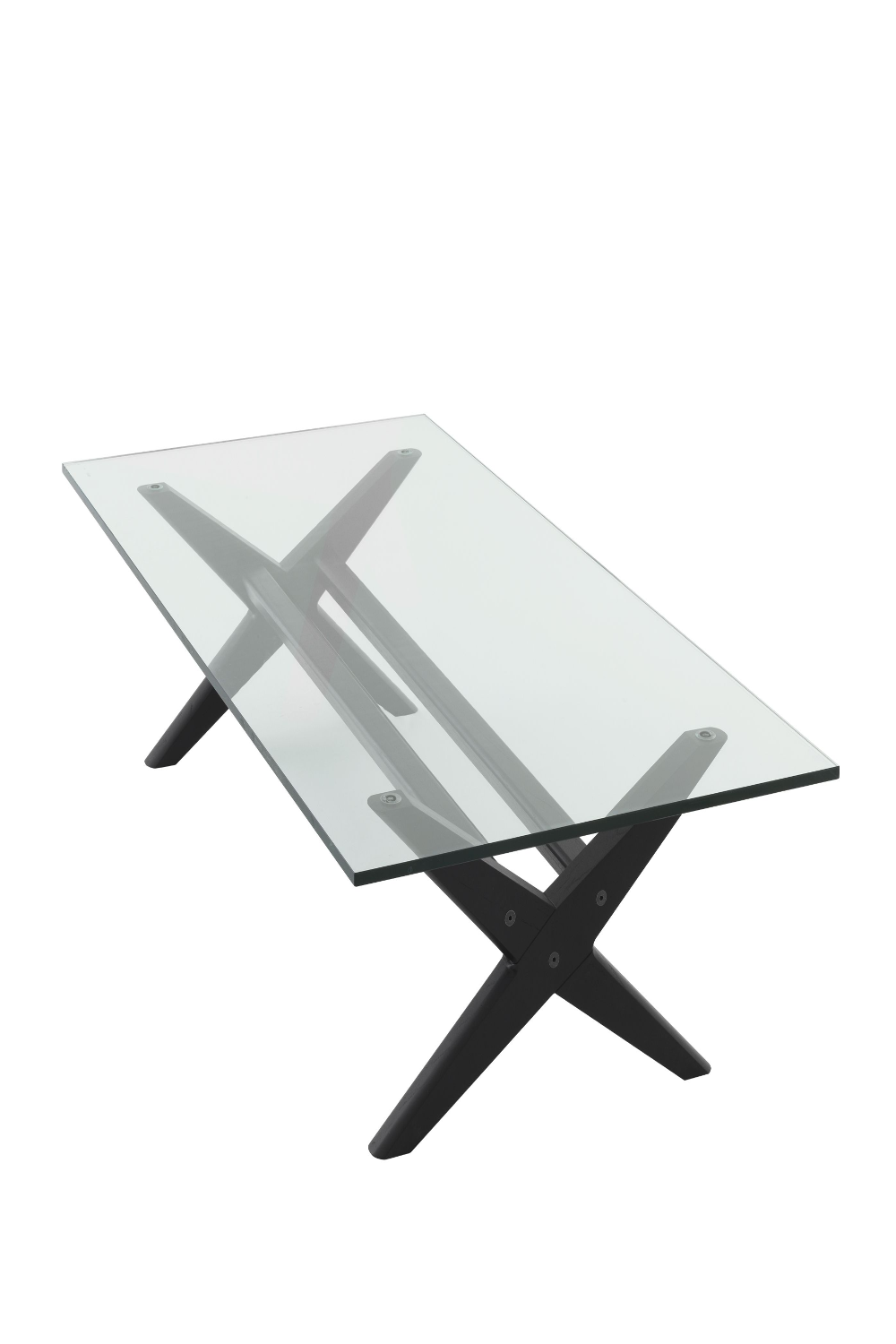 Black X-Shaped Legs Coffee Table | Eichholtz Maynor | Woodfurniture.com