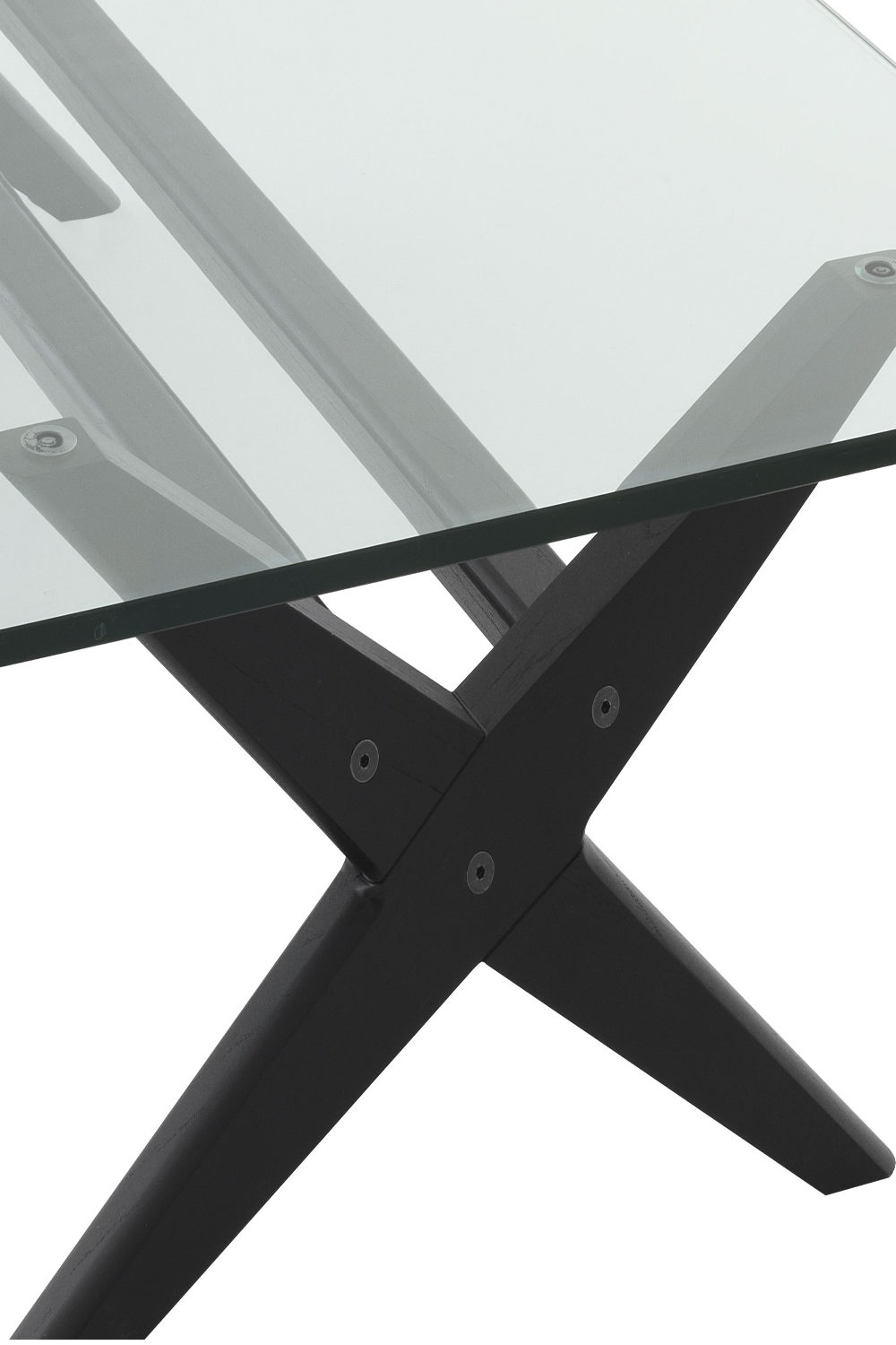 Black X-Shaped Legs Coffee Table | Eichholtz Maynor | Woodfurniture.com