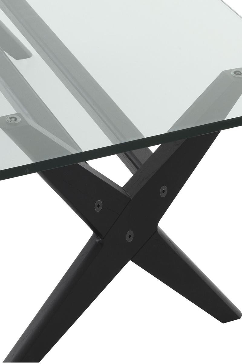 Black X-Shaped Legs Coffee Table | Eichholtz Maynor | Woodfurniture.com