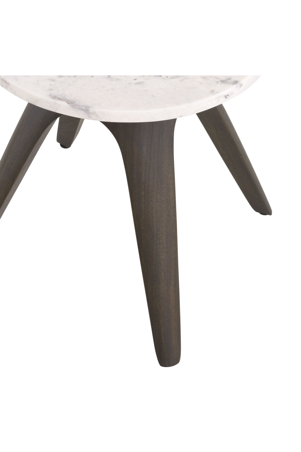 Tapered Legs Round Marble Side Table | Eichholtz Borre | Woodfurniture.com