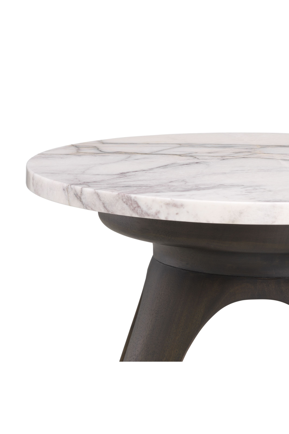 Tapered Legs Round Marble Side Table | Eichholtz Borre | Woodfurniture.com