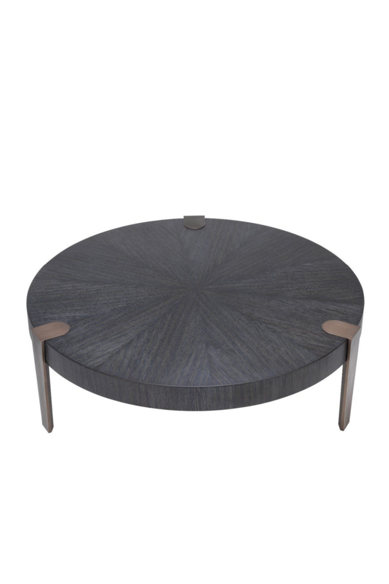Charcoal Gray Oak Veneer Coffee Table | Eichholtz Oxnard | Woodfurniture.com
