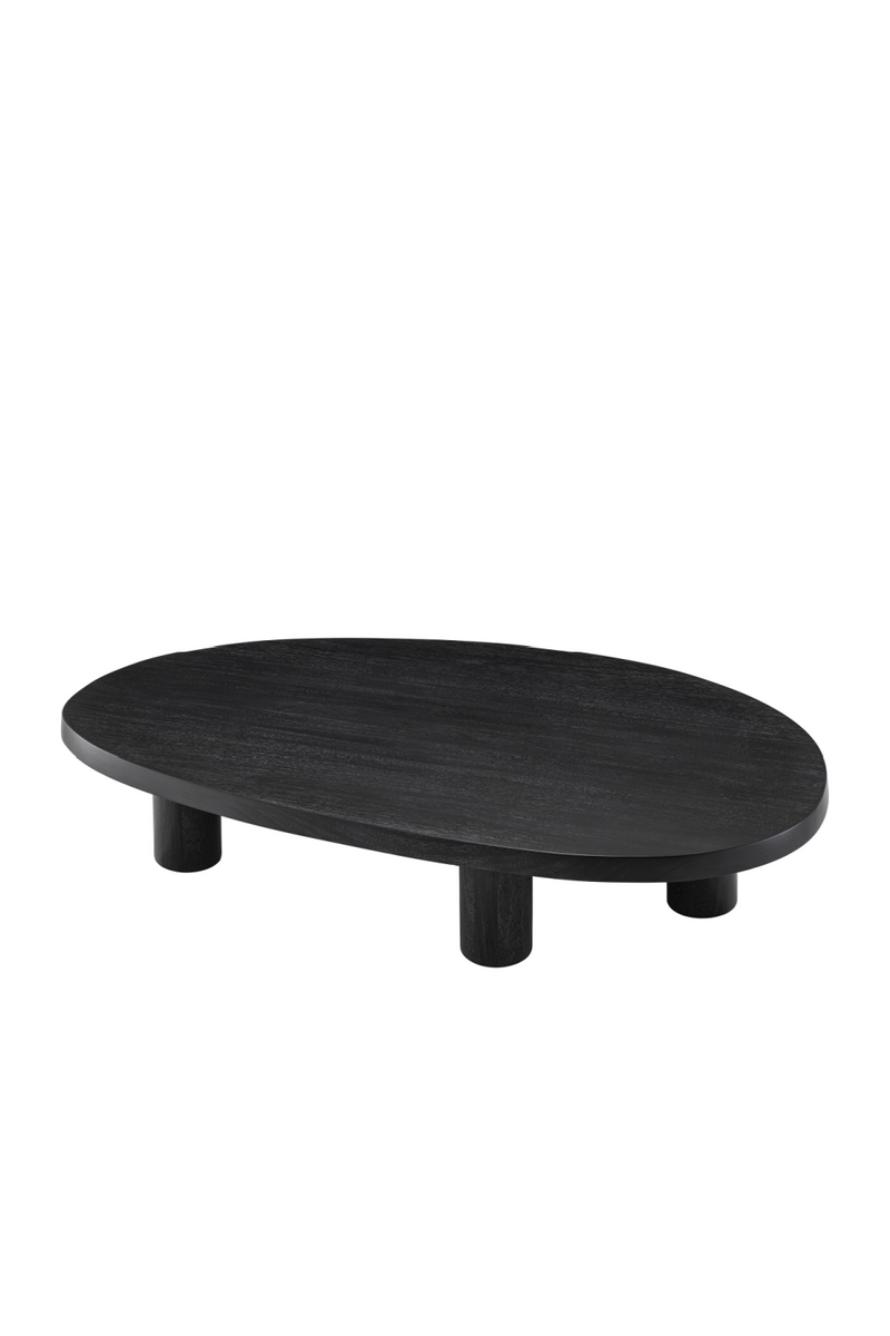 Charcoal Gray Solid Mahogany Wood Coffee Table | Eichholtz Prelude | Woodfurniture.com