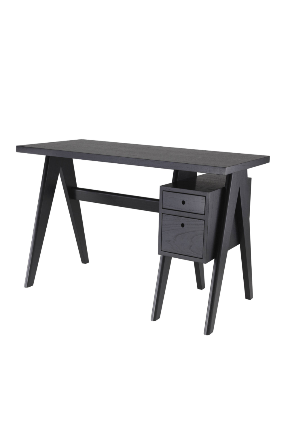 Black Wooden X-Leg Desk | Eichholtz Jullien | Quality Wood Furniture