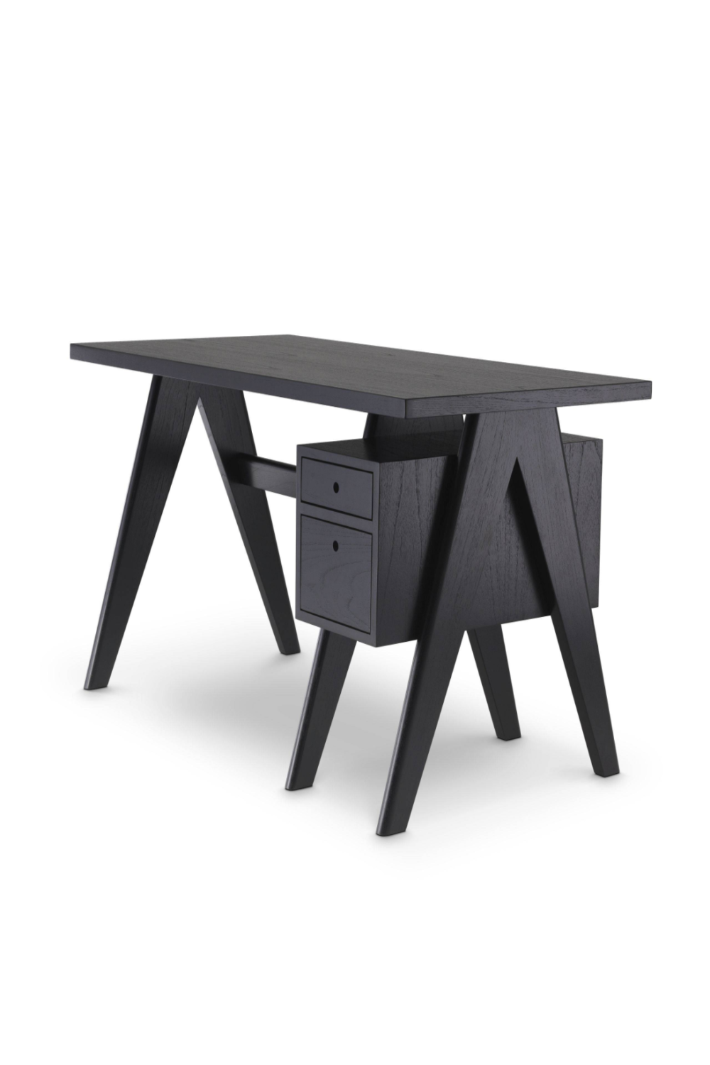 Black Wooden X-Leg Desk | Eichholtz Jullien | Quality Wood Furniture