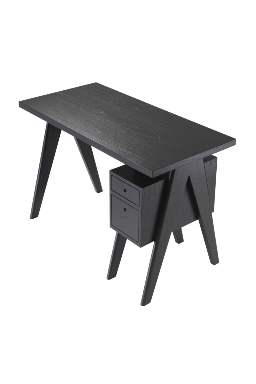 Black Wooden X-Leg Desk | Eichholtz Jullien | Quality Wood Furniture