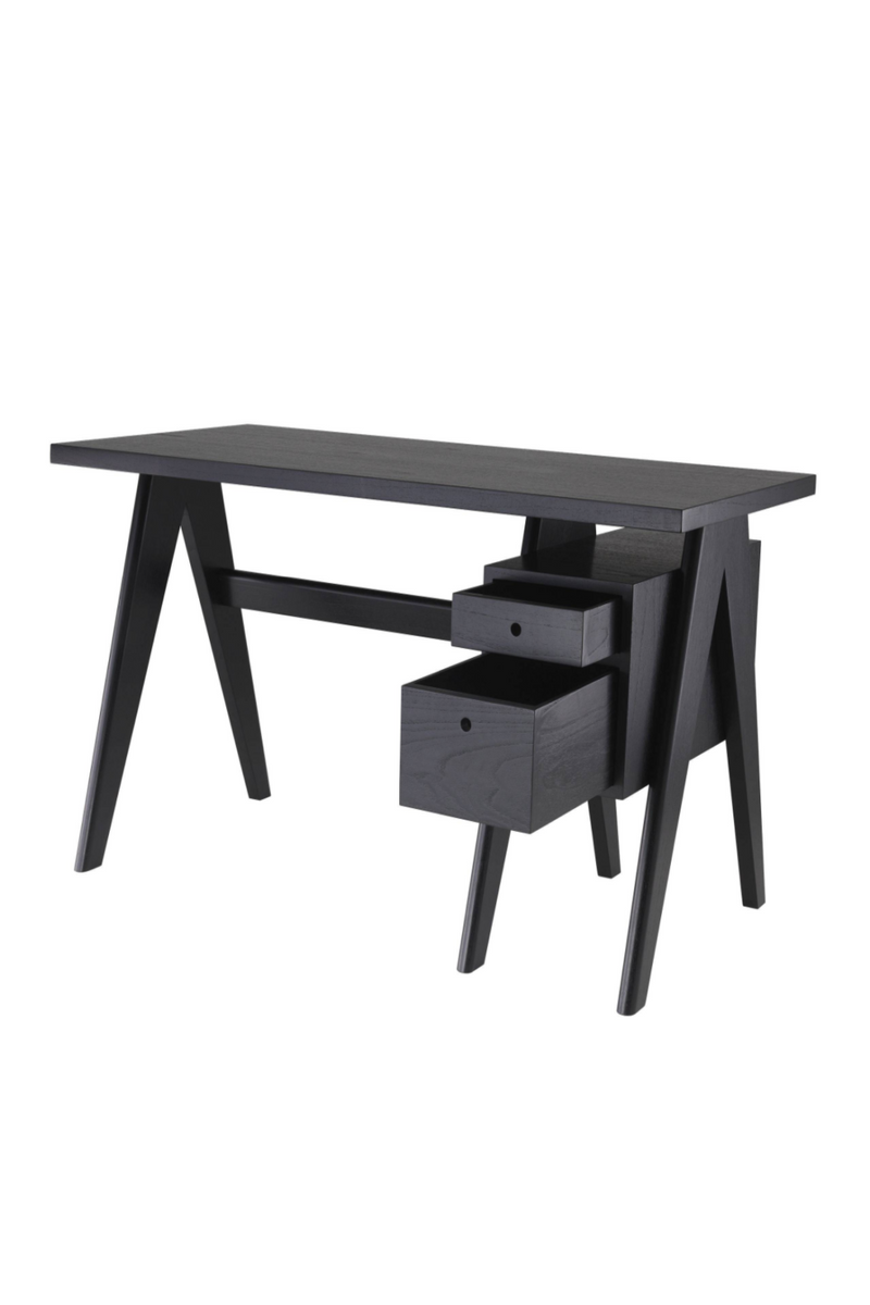 Black Wooden X-Leg Desk | Eichholtz Jullien | Quality Wood Furniture
