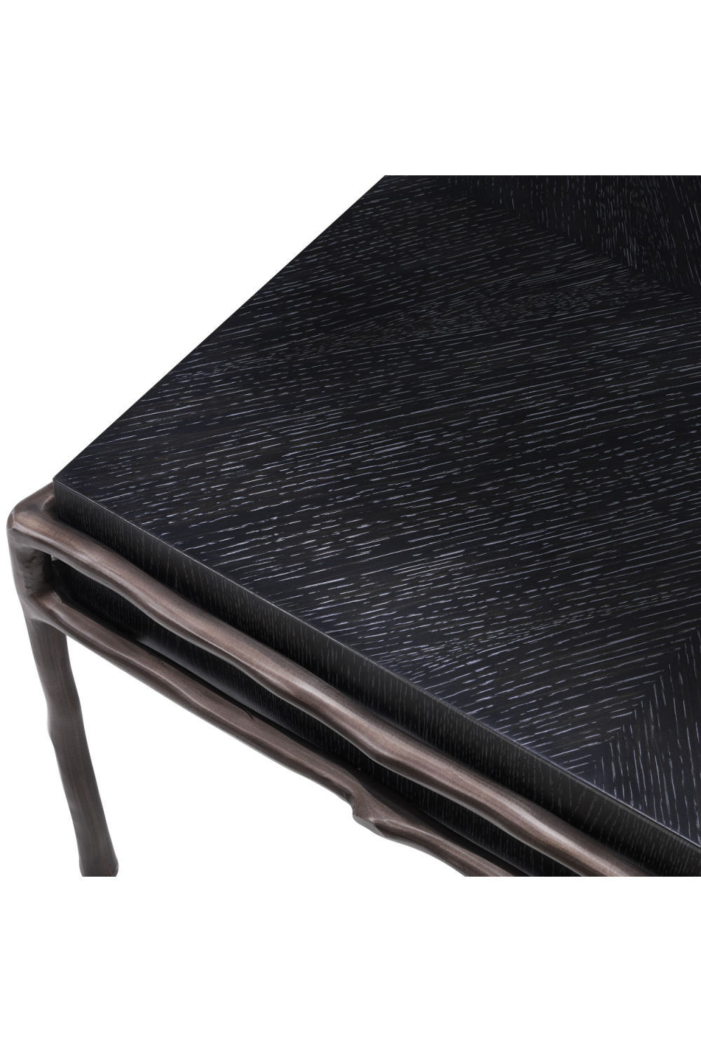 Charcoal Oak Square Side Table | Eichholtz Premier | Woodfurniture.com