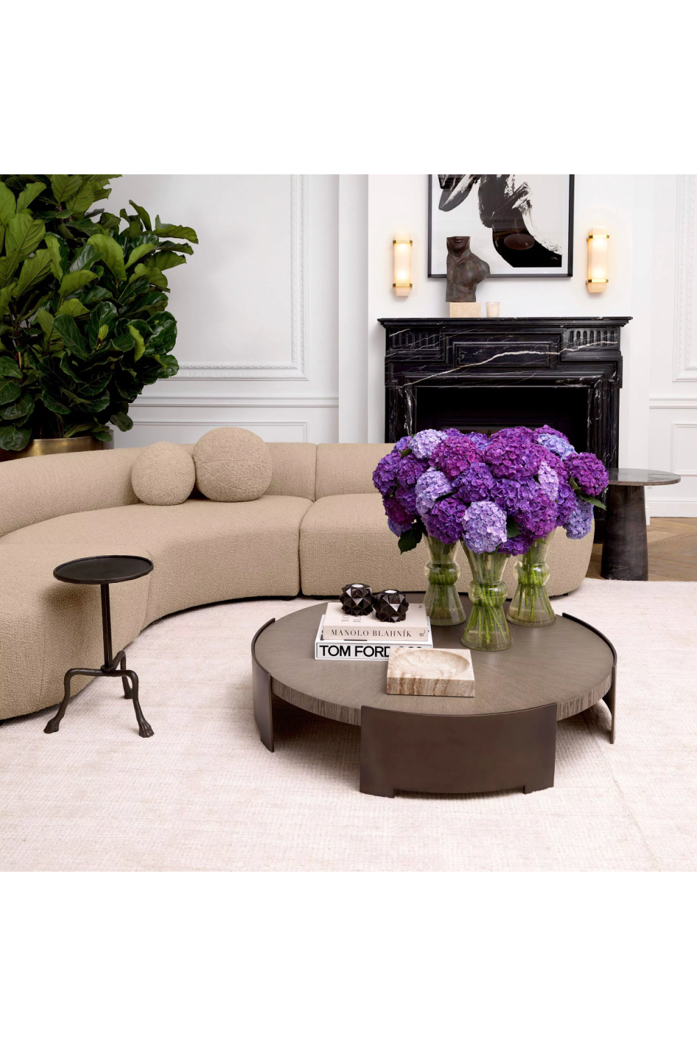 Contemporary Bronze Coffee Table | Eichholtz Quinto | Woodfurniture.com